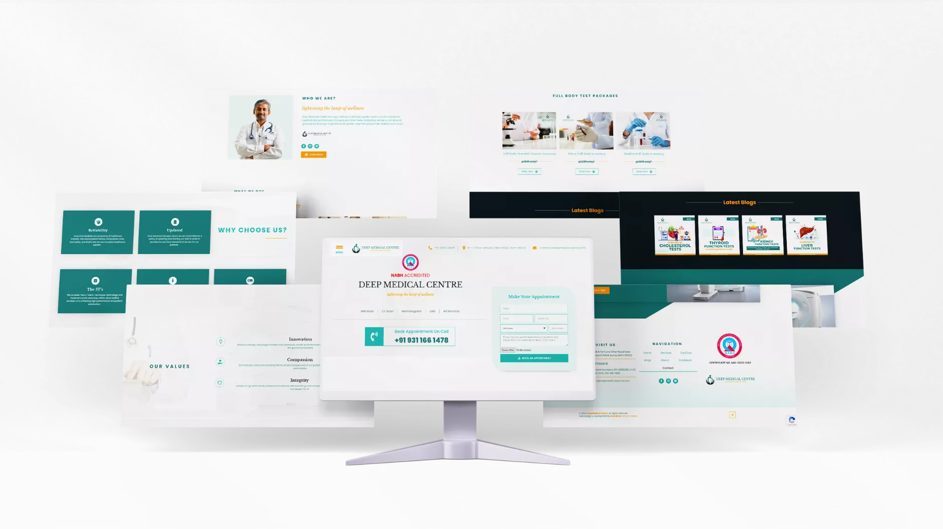 Website Design Development of Deep Medical Centre - BrandKob Portfolio Images 4