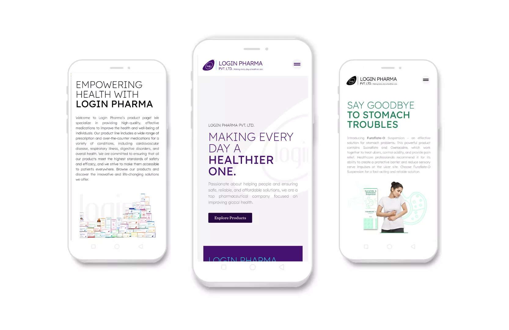 Login Pharma - BrandKob Projects - Mobile