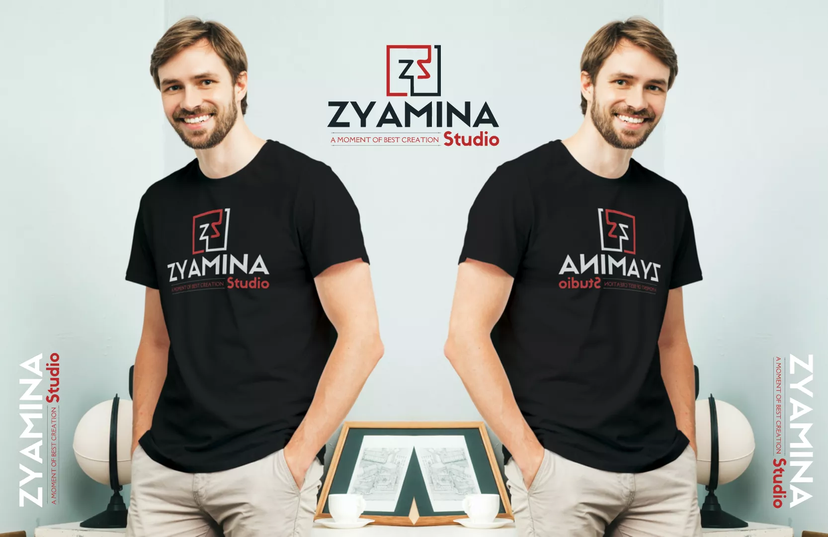 Zyamina Studio Logo Mockup - BrandKob Projects