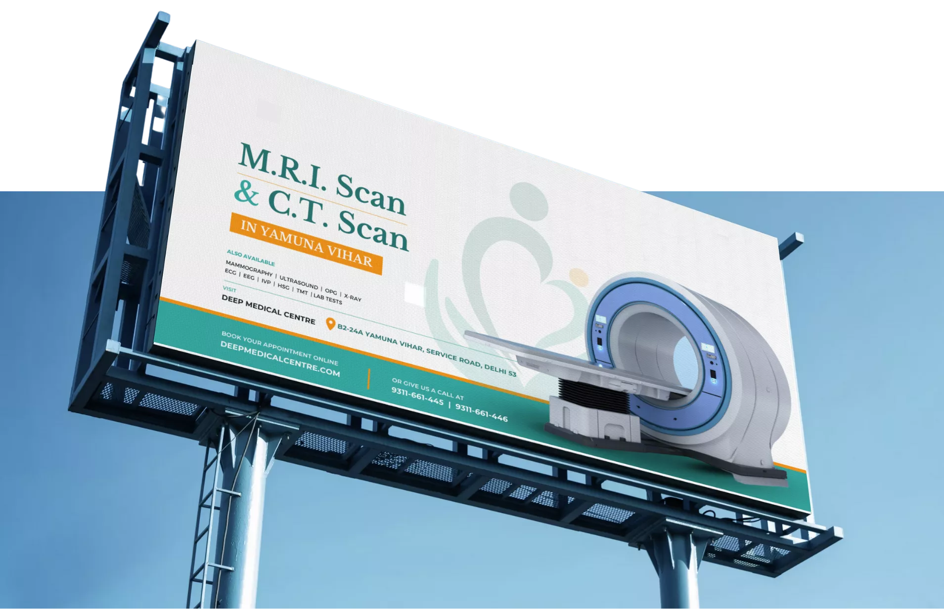 Highway poster - Visual Brand Identity Design of a Diagnostic Centre - Deep Medical Centre 2 - BrandKob Portfolio Image (1)