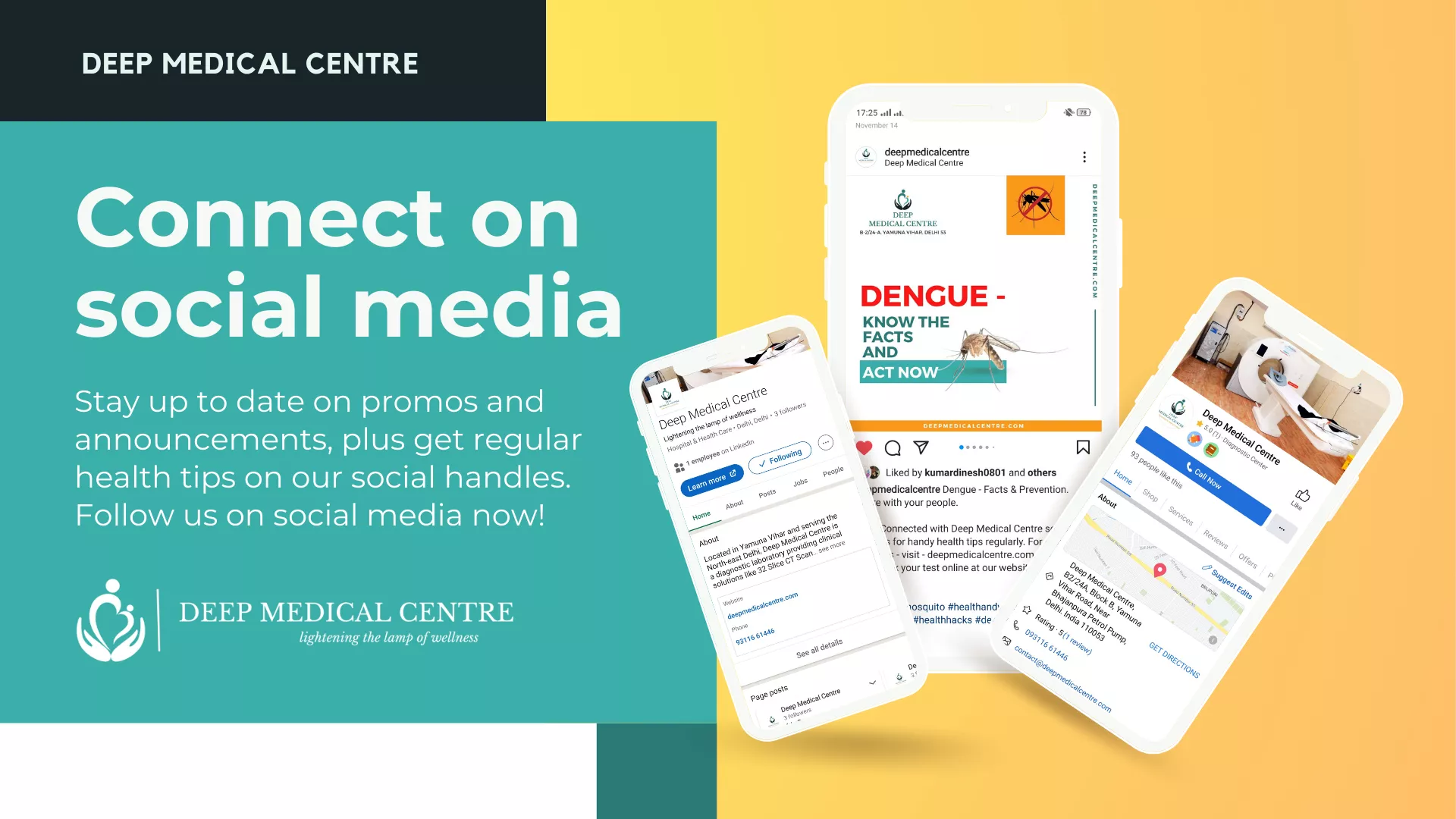 Social Media Management of a Diagnostic Centre - Deep Medical Centre - BrandKob Portfolio Image