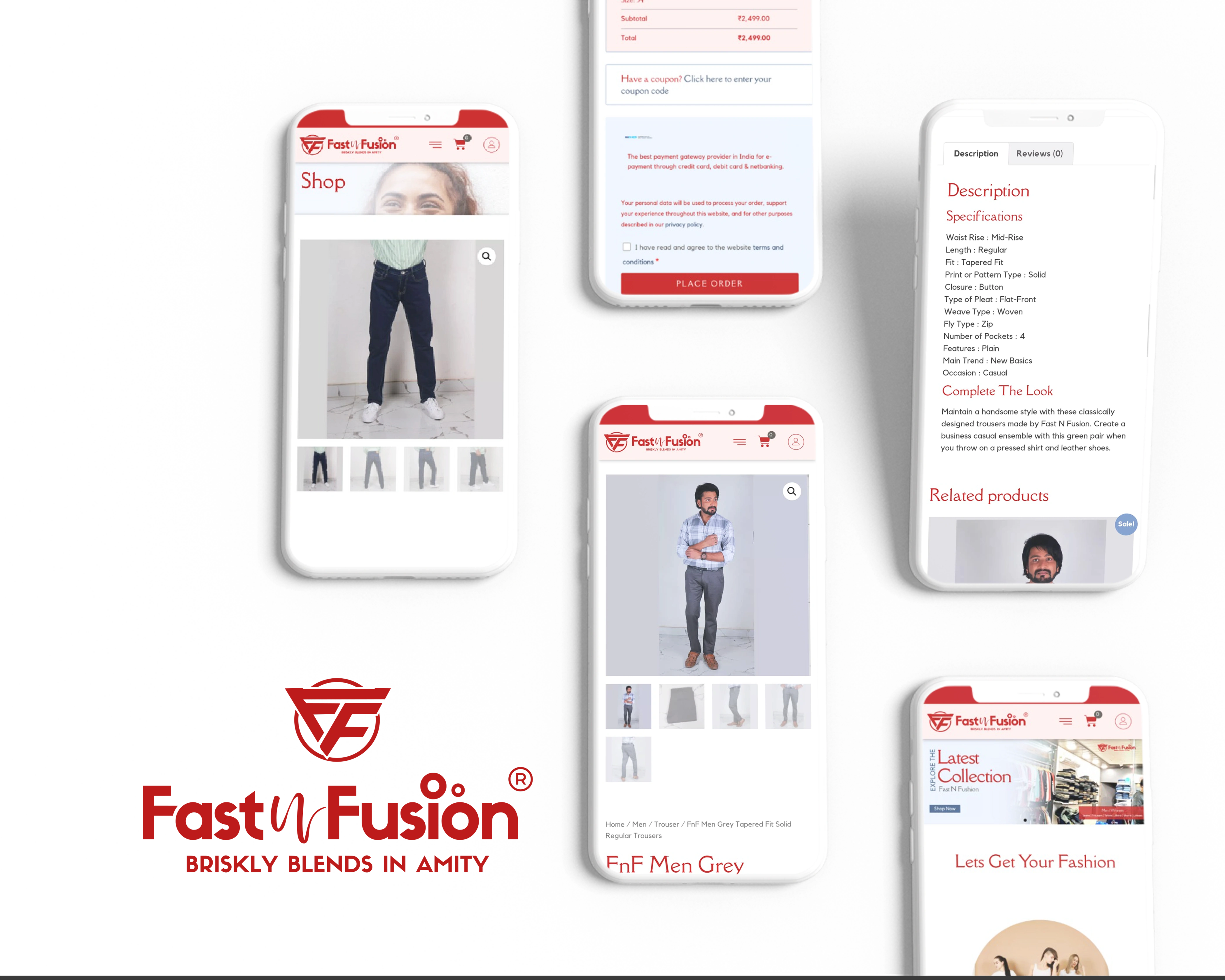 Website Design and Development of a Fashion Brand - Fast n Fusion - BrandKob Portfolio Image