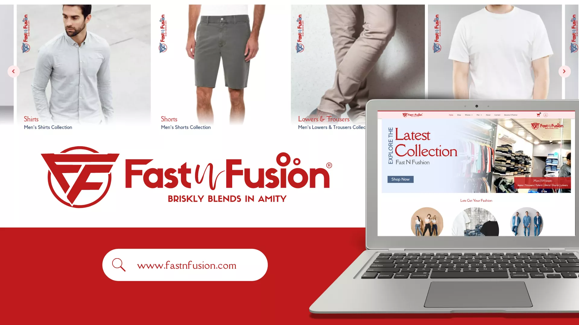 Website Design and Development of a Fashion Brand - Fast n Fusion - BrandKob Portfolio Image