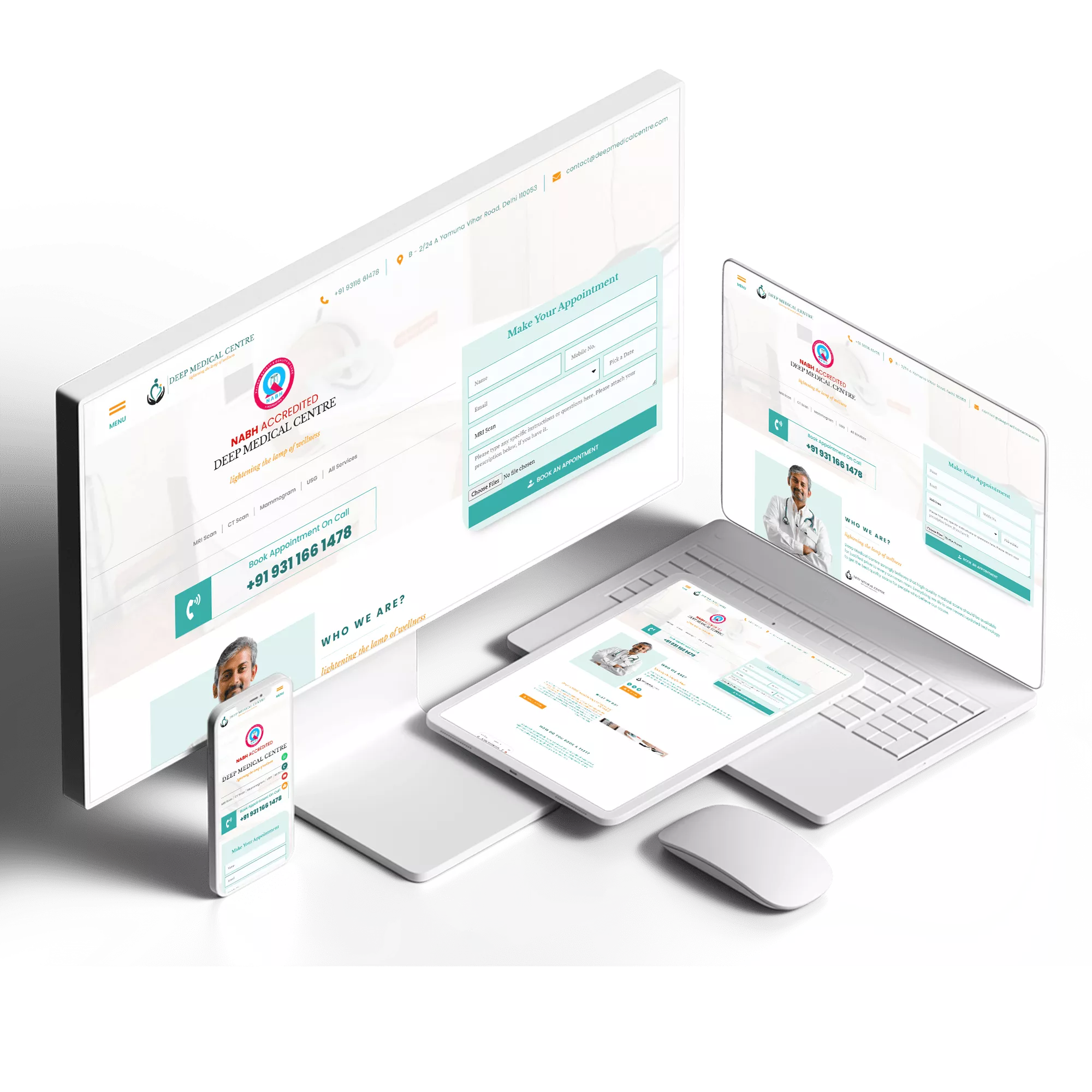 Website Design of Diagnostic Centre - Deep Medical Centre - BrandKob Portfolio 03