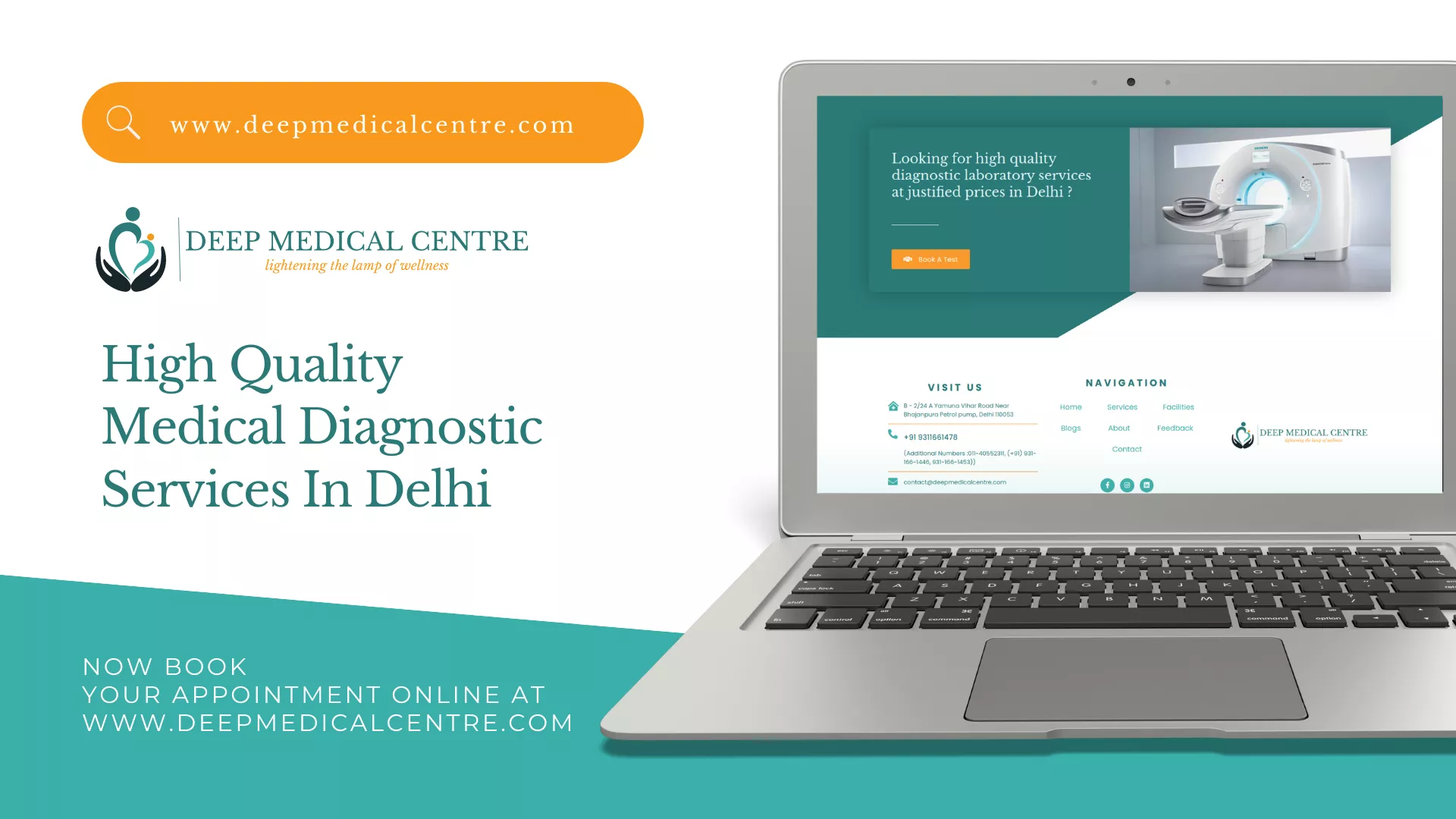 Website Design of Diagnostic Centre - Deep Medical Centre - BrandKob Portfolio 08